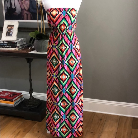 Twelfth Street by Cynthia Vincent Dresses & Skirts - Twelfth St Cynthia Vincent Silk Aztec Maxi Dress S